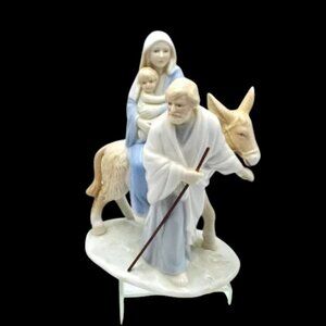 Vintage HOMCO Flight into Egypt Figurine 8910 Christmas Jesus Mary Joeseph